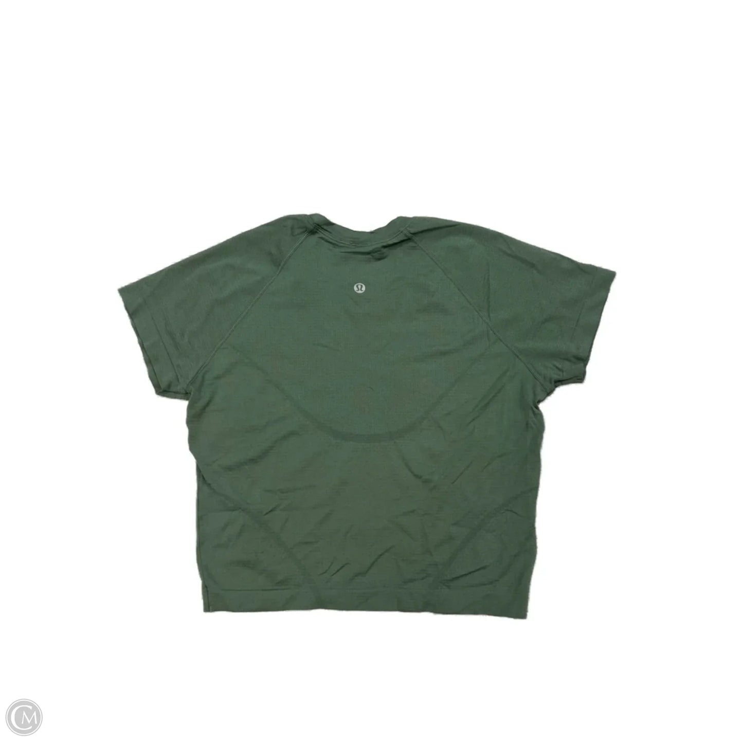 Athletic Top Short Sleeve By Lululemon In Green, Size: M