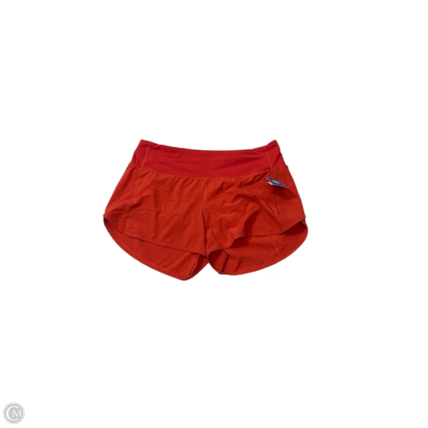 Athletic Shorts By Lululemon In Orange, Size: M