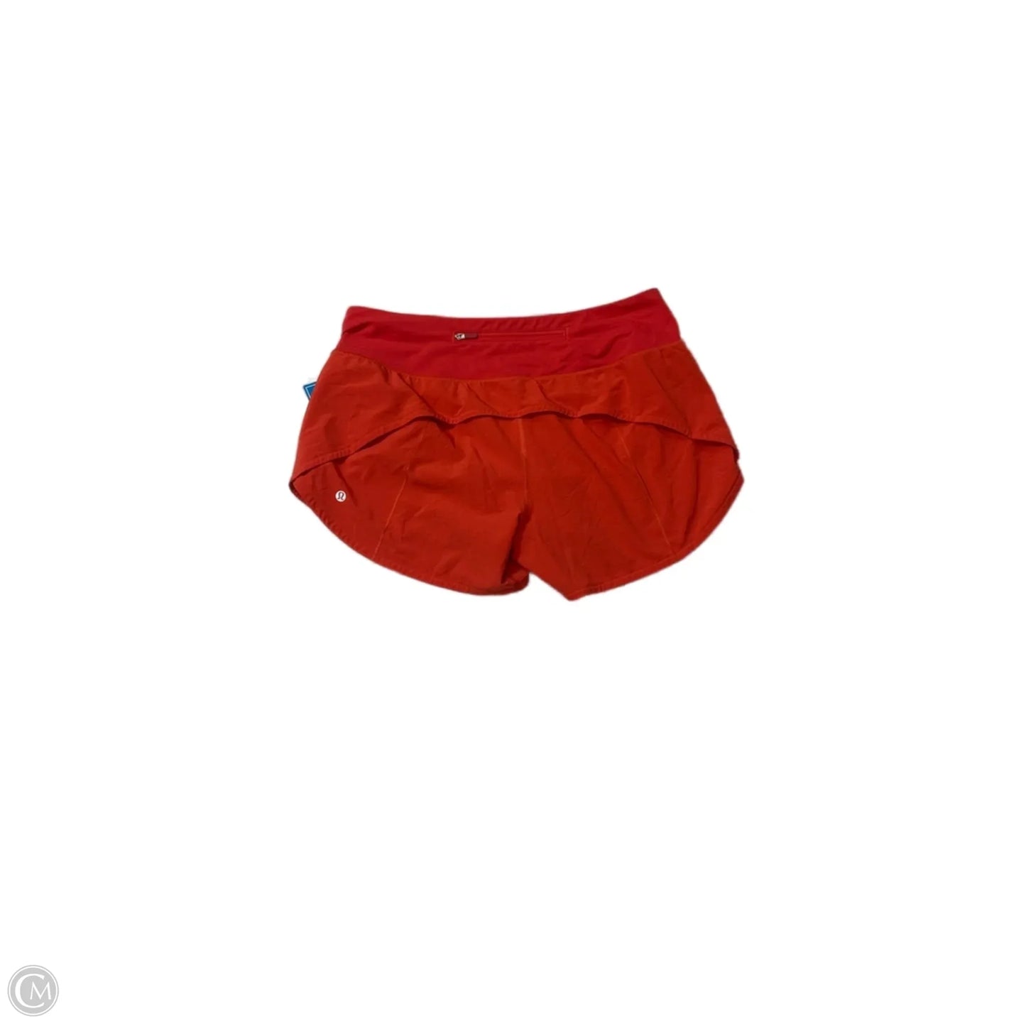 Athletic Shorts By Lululemon In Orange, Size: M