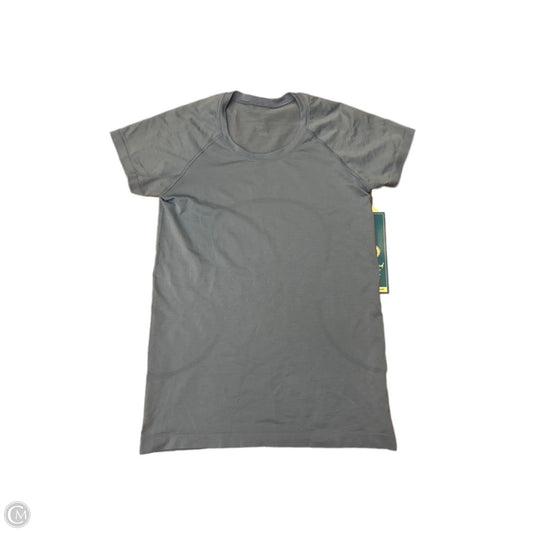 Athletic Top Short Sleeve By Lululemon In Blue, Size: M