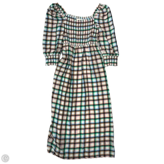 Dress Casual Maxi By Maeve In Plaid Pattern, Size: S