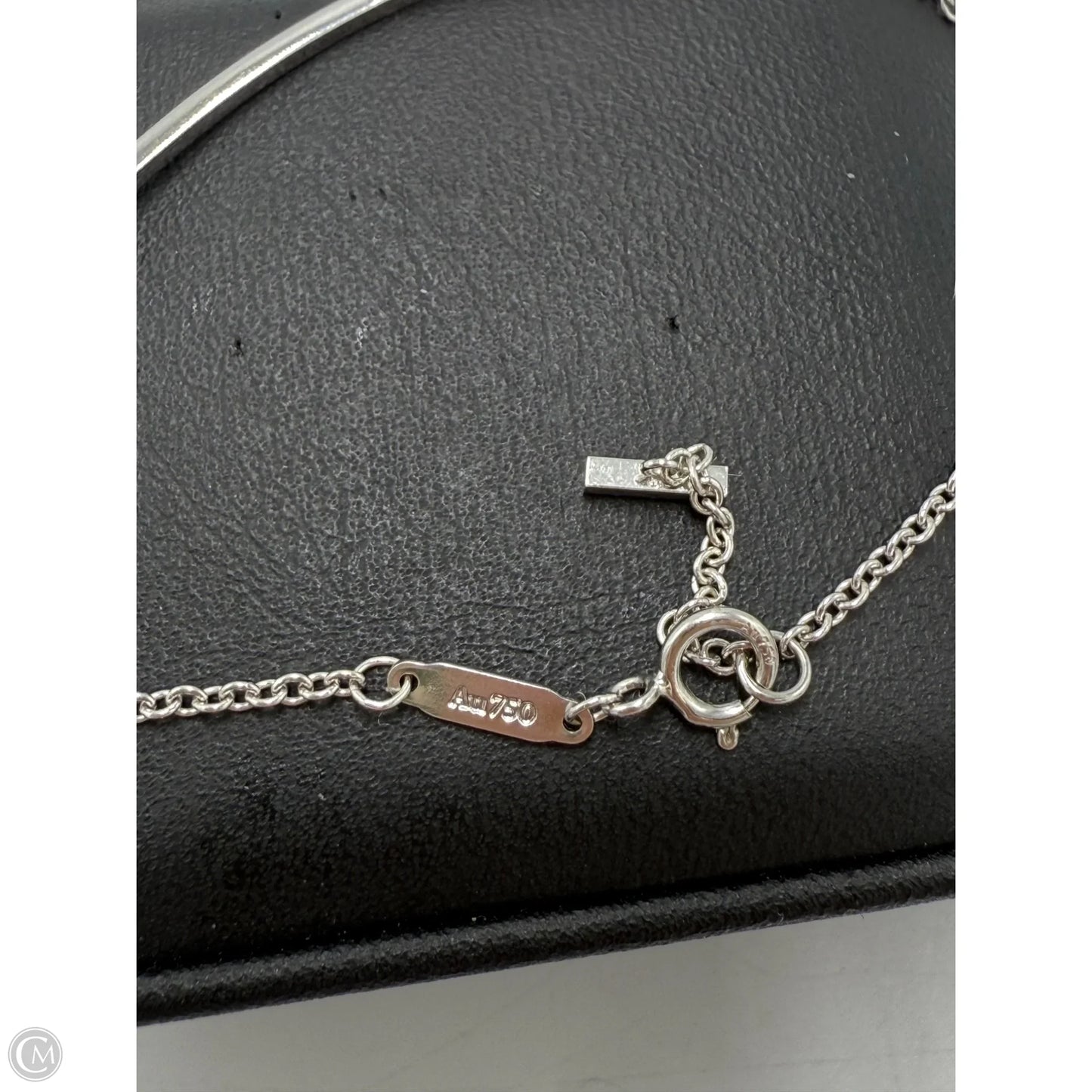 Tiffany & Company 18K T Smile w/ Diamonds Luxury Bracelet, Size:  6.25”