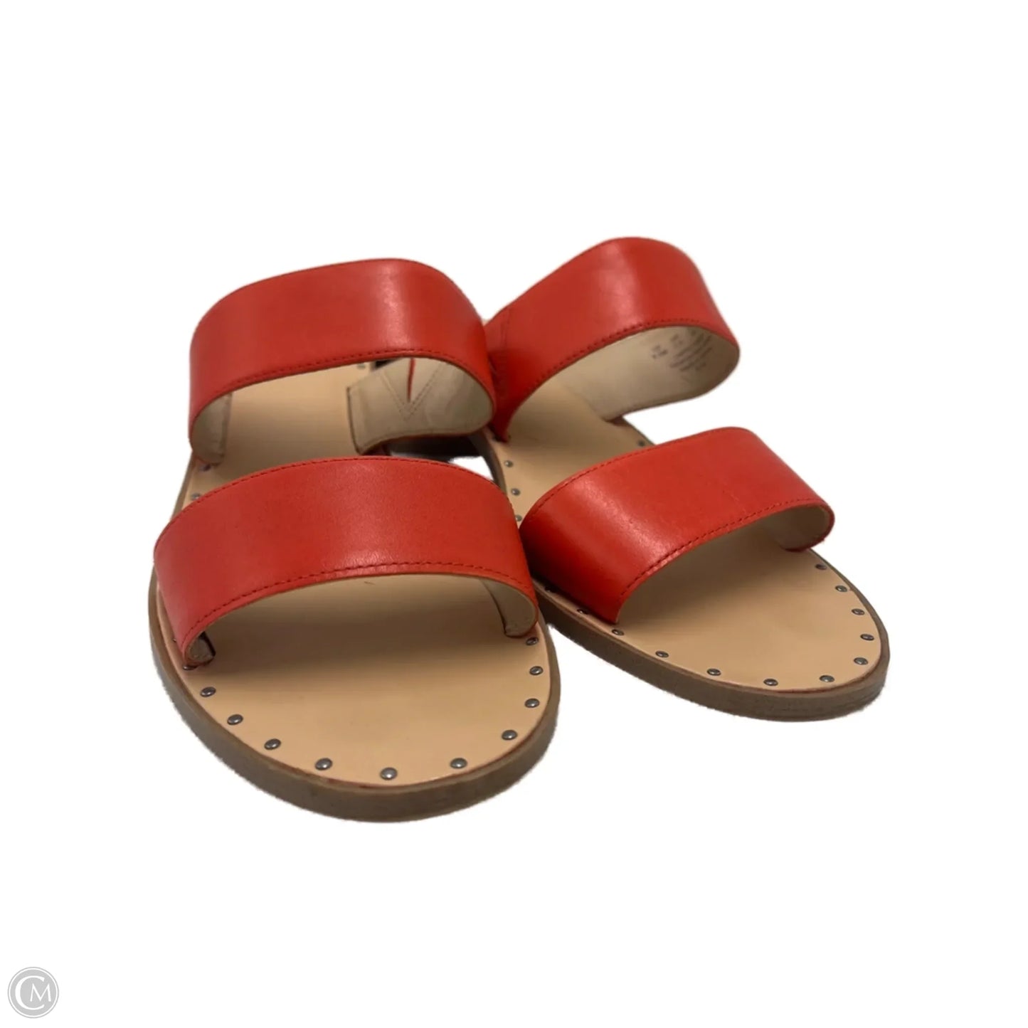 Sandals Heels Block By Franco Sarto In Orange, Size: 9.5