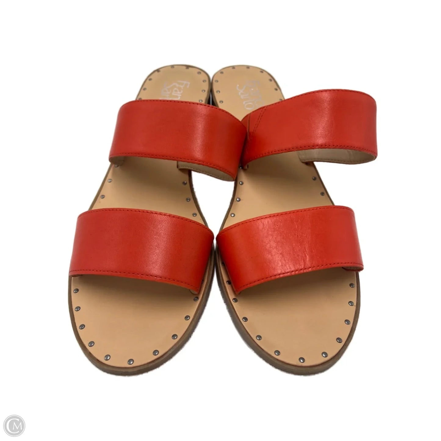 Sandals Heels Block By Franco Sarto In Orange, Size: 9.5