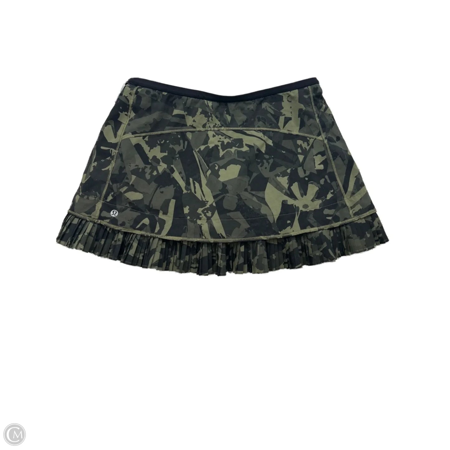Athletic Skort By Lululemon In Camouflage Print, Size: S