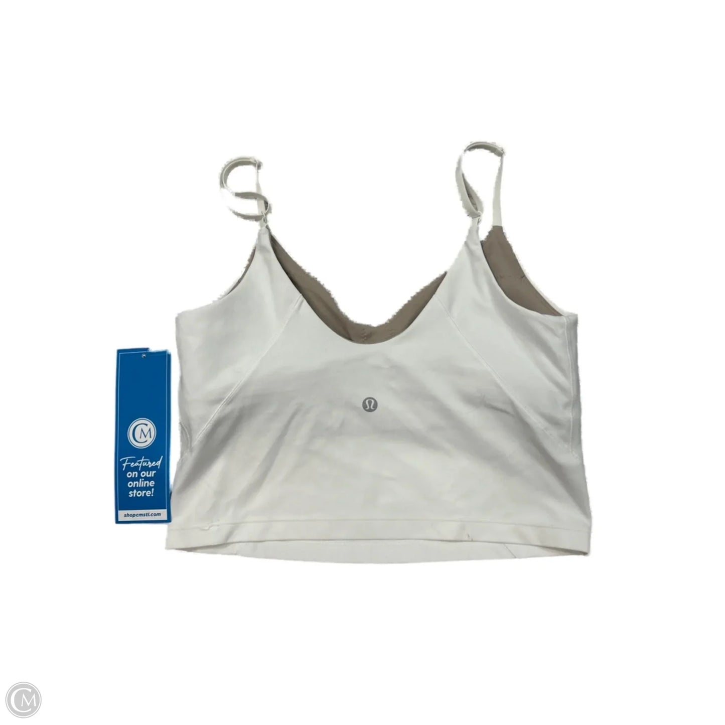 Athletic Tank Top By Lululemon In White, Size: M