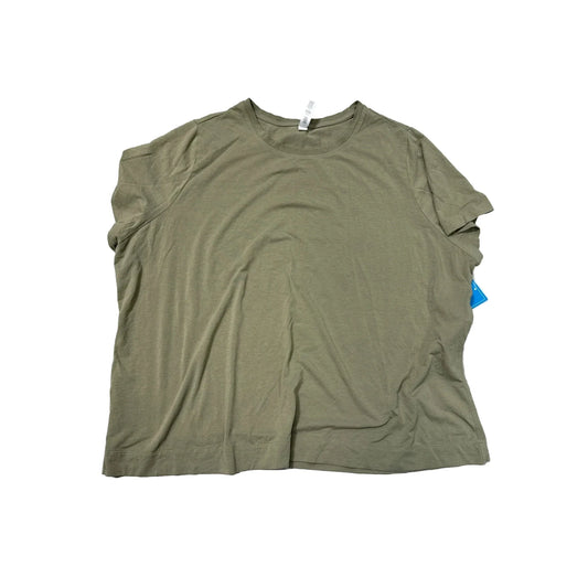 Athletic Top Short Sleeve By Athleta In Green, Size: 2x
