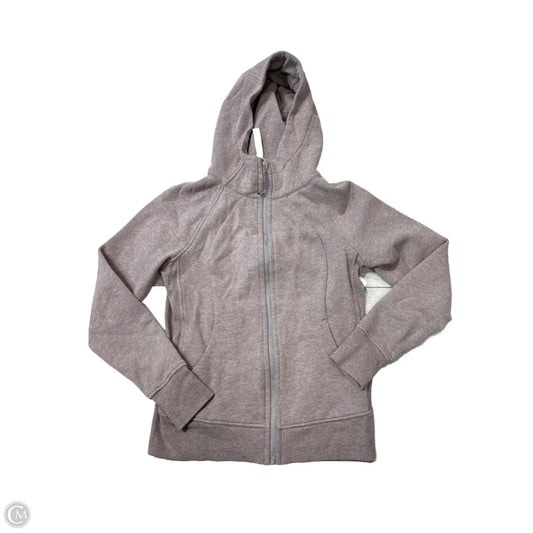 Athletic Jacket By Lululemon In Grey, Size: M