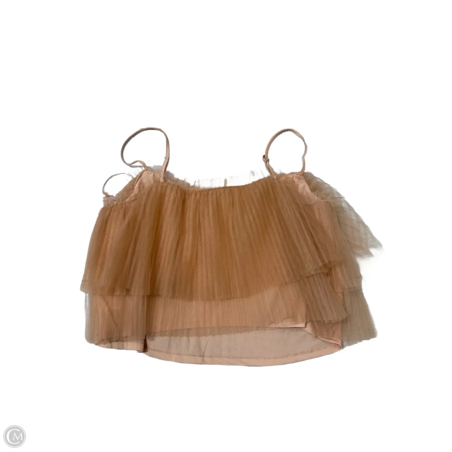 New! Top Sleeveless By Anthropologie In Orange, Size: L