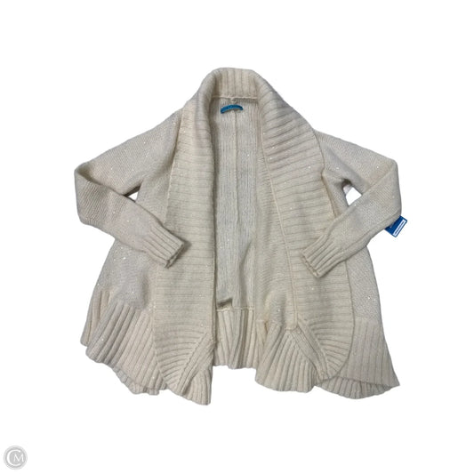Sweater Cardigan Designer By Alice + Olivia In Cream, Size: S