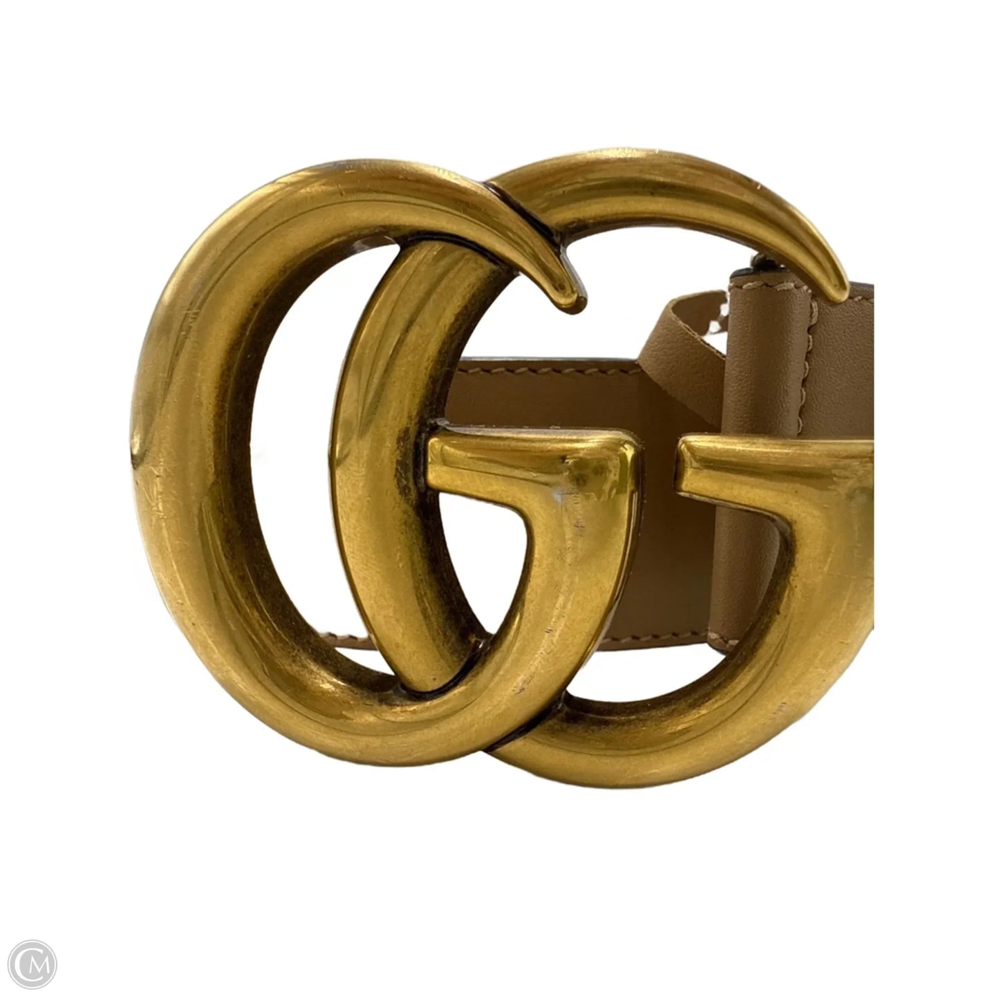 Gucci GG Marmot Leather Belt, Size: Small