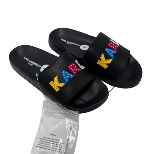 New! Shoes Designer By Karl Lagerfeld In Black, Size: 9