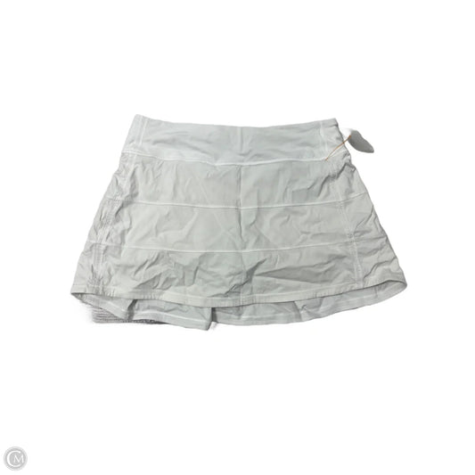 Athletic Skort By Lululemon In White, Size: S