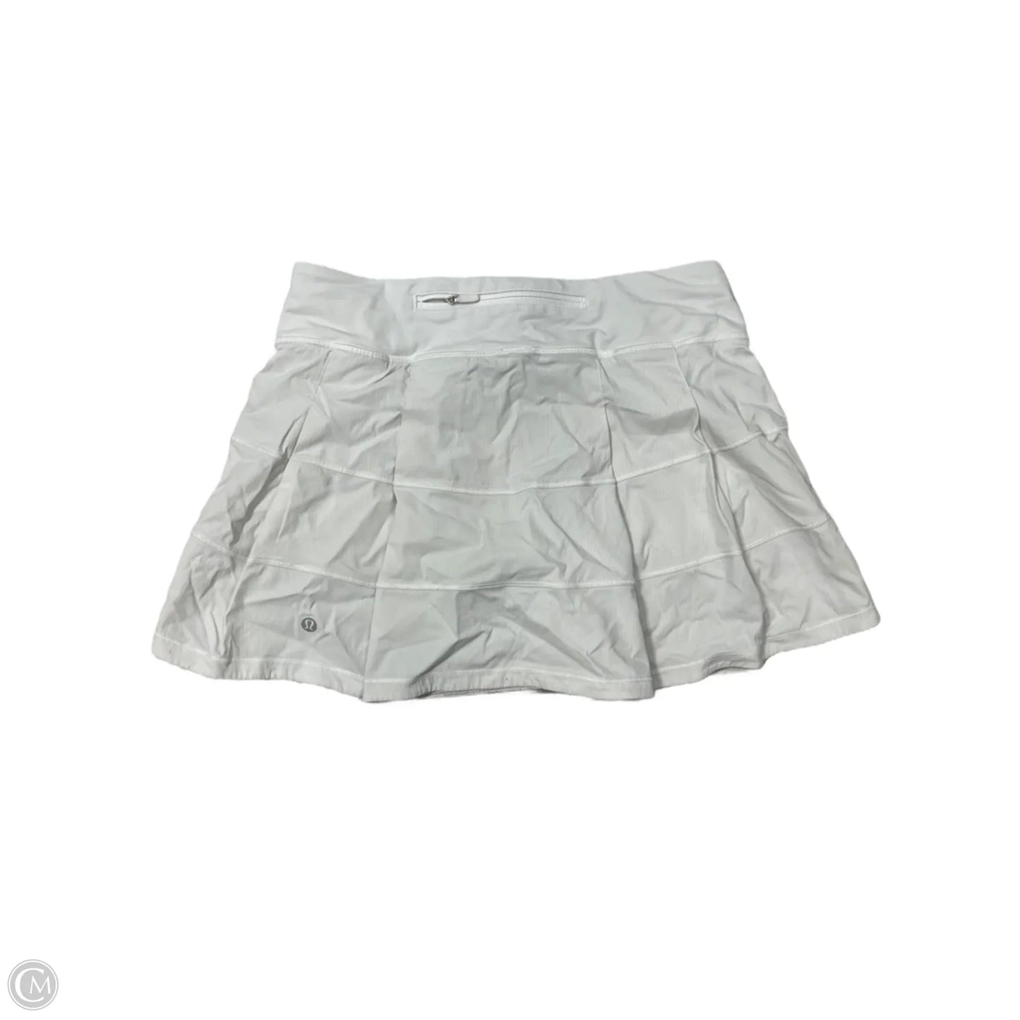 Athletic Skort By Lululemon In White, Size: S