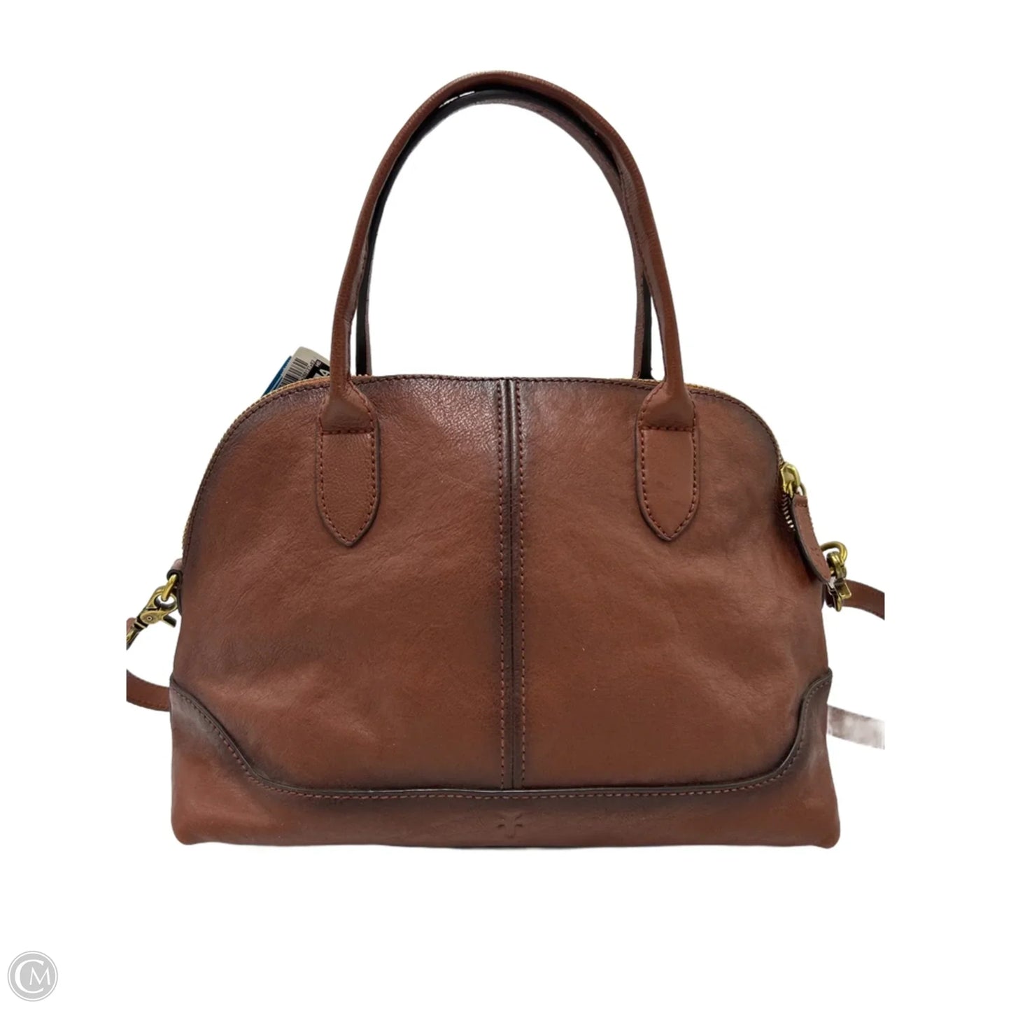 Frye Leather Ring Dome Designer Satchel Handbag