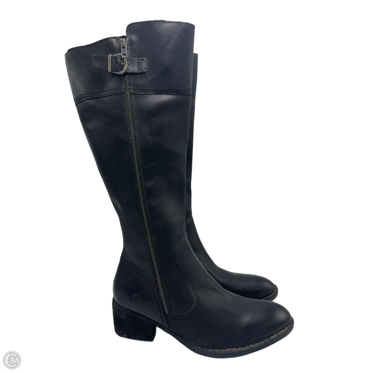 Boots Knee Flats By Born In Black, Size: 12