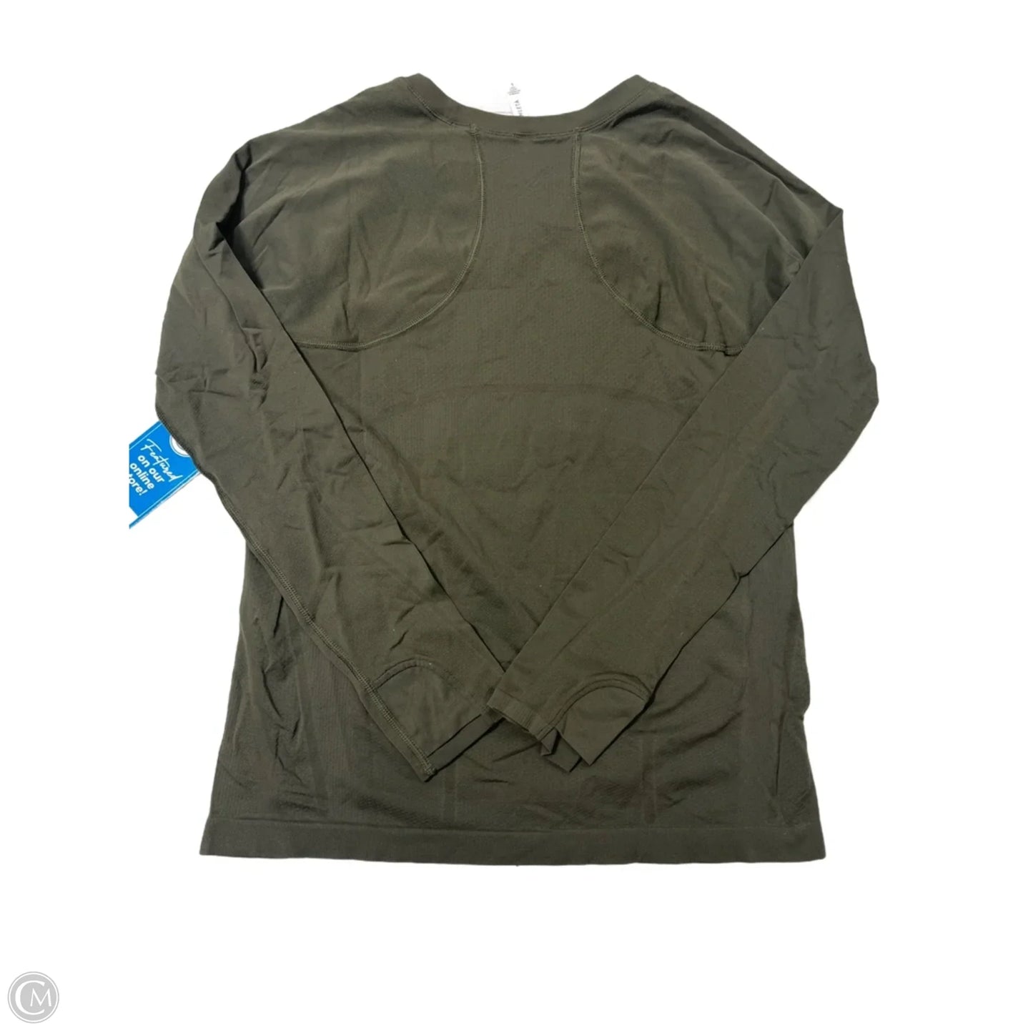 Athletic Top Long Sleeve Crewneck By Athleta In Green, Size: L