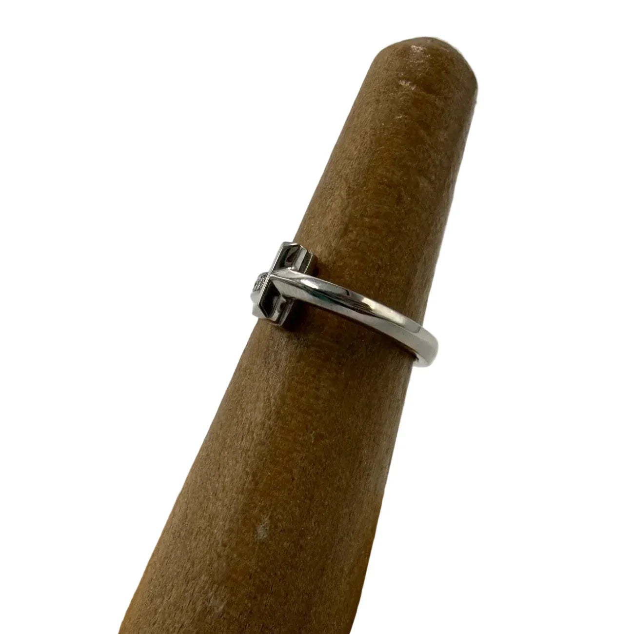 Tiffany And Company 18K T1 Luxury Ring With Diamonds, Size: 5.5