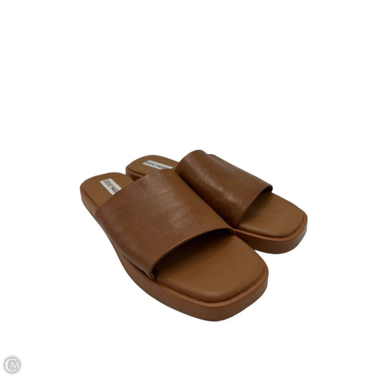 Sandals Flats By Steve Madden In Brown, Size: 10