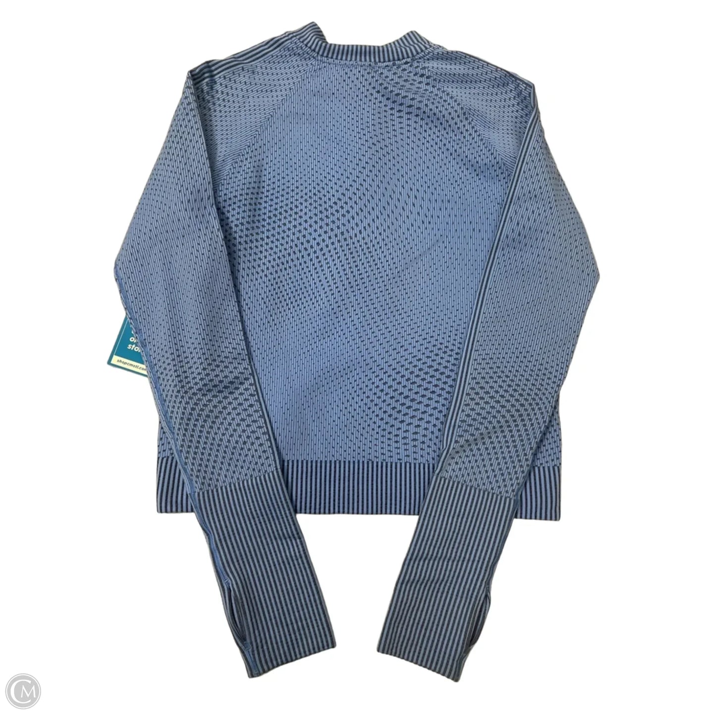Athletic Top Long Sleeve Crewneck By Lululemon In Blue, Size: M