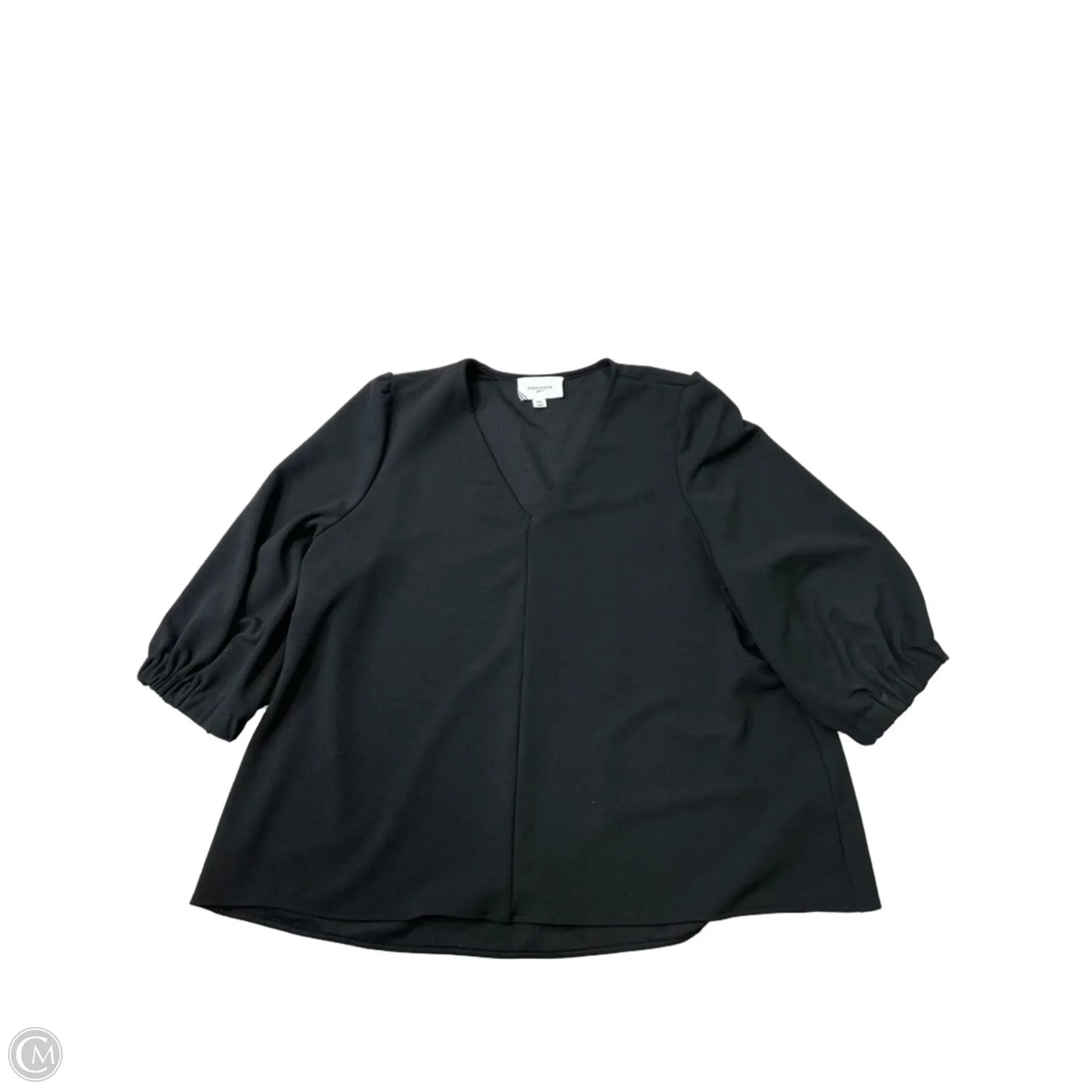 Top Long Sleeve By Pomander Place In Black, Size: Xxl