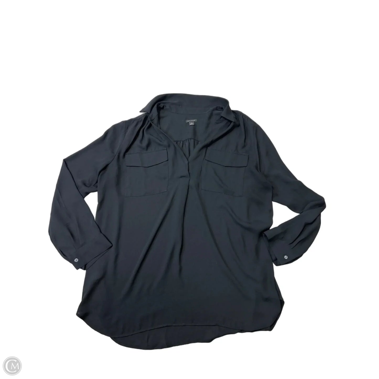 Top Long Sleeve By Ann Taylor In Black, Size: Xl