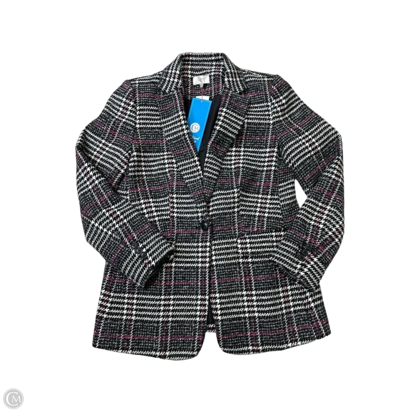 Blazer By Loft In Black & Grey, Size: Sp