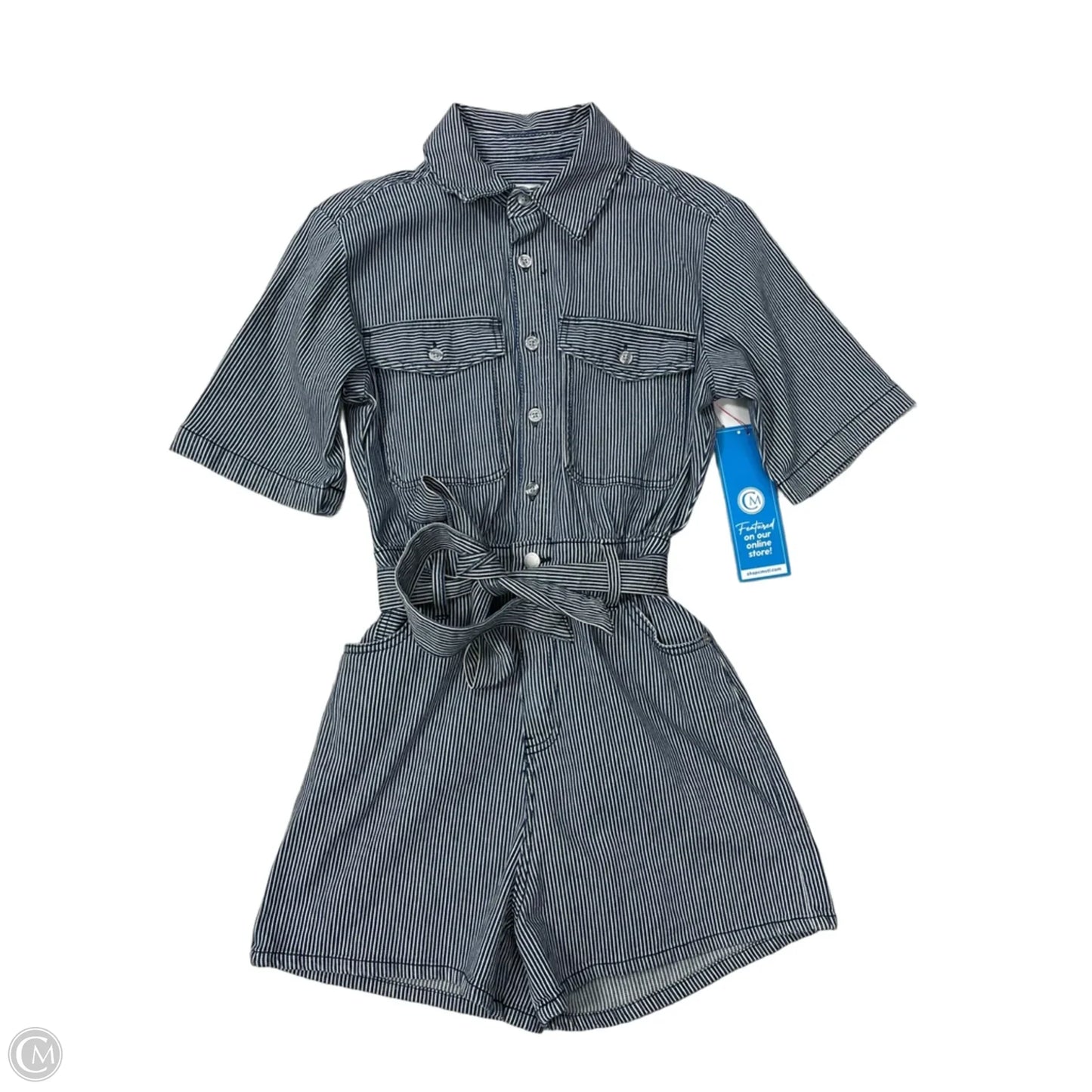 Romper By Universal Thread In Striped Pattern, Size: Xs