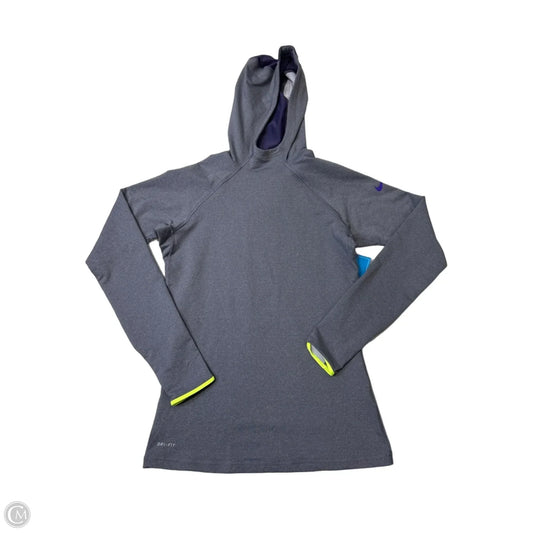Athletic Top Long Sleeve Hoodie By Nike Apparel In Purple, Size: M
