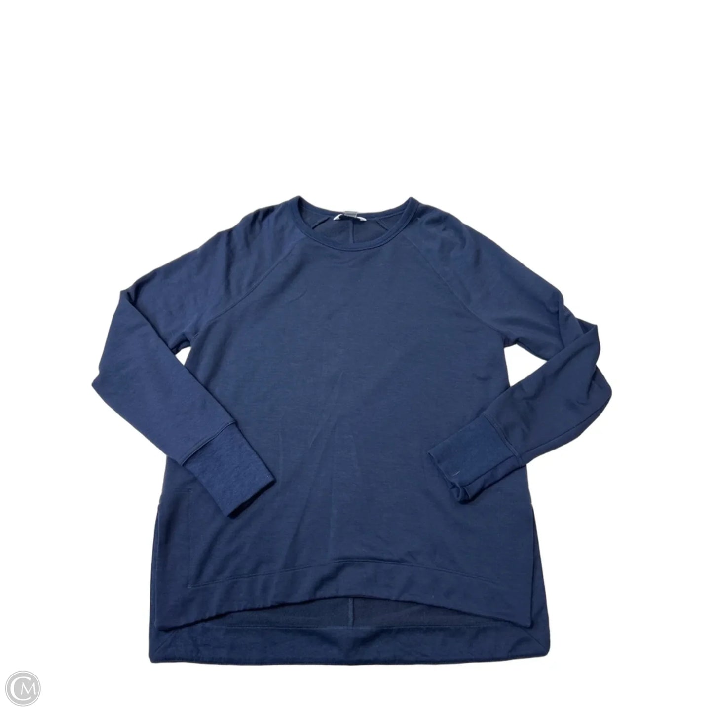 Athletic Top Long Sleeve Crewneck By Athleta In Navy, Size: M