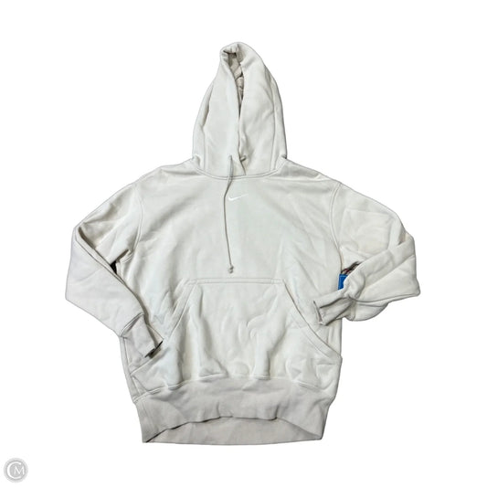 Athletic Sweatshirt Hoodie By Nike Apparel In Cream, Size: Xs