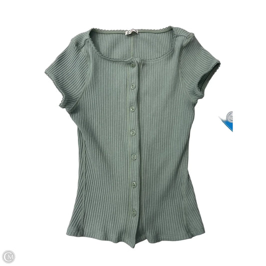 Top Short Sleeve By Free People In Green, Size: Xs