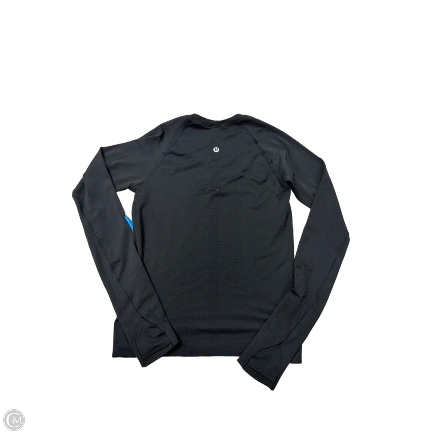 Athletic Top Long Sleeve Crewneck By Lululemon In Black, Size: S