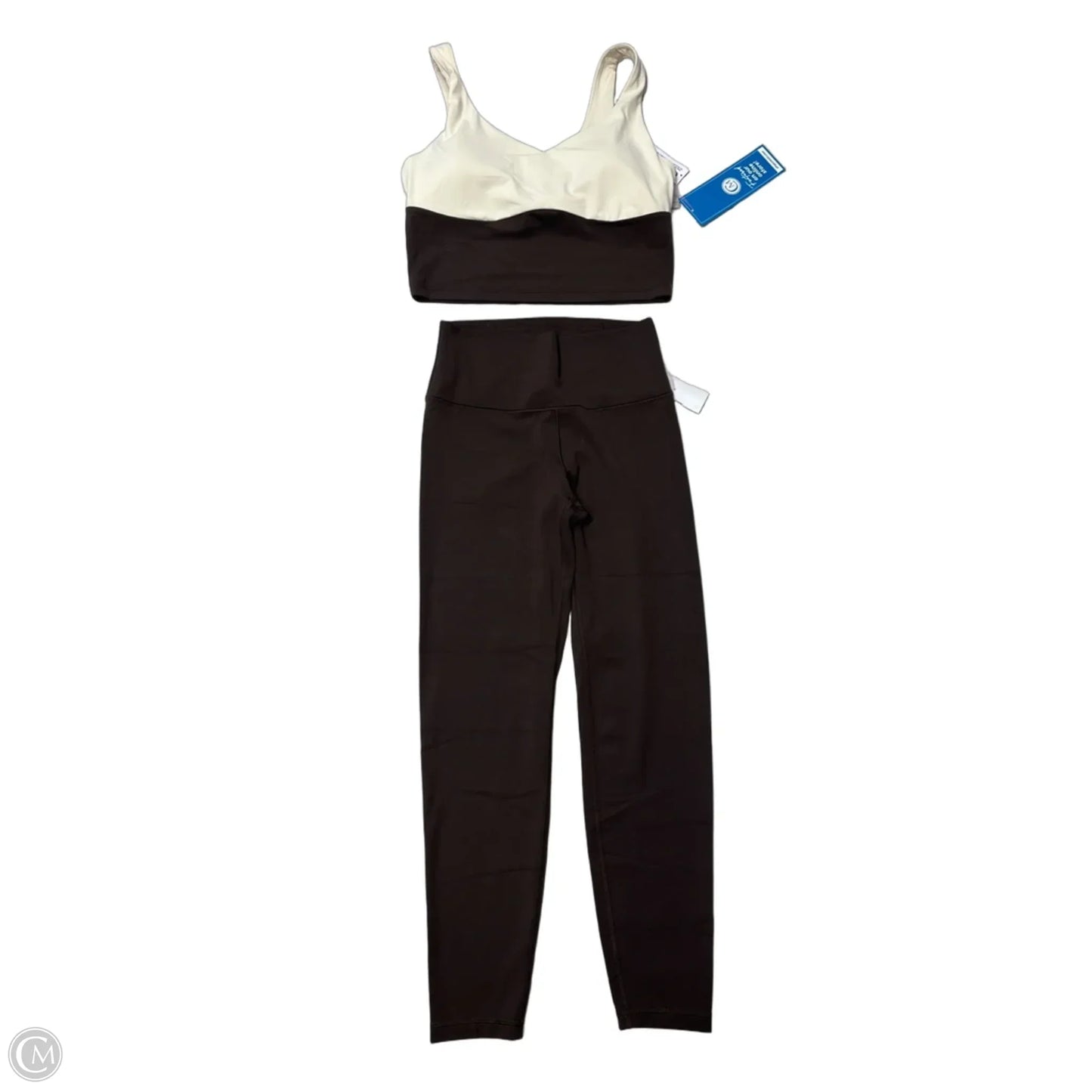 Athletic Pants 2pc By Old Navy In Brown & Cream, Size: M