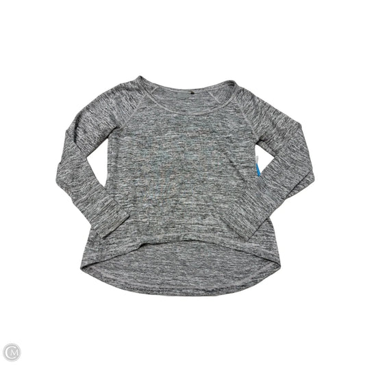 Athletic Top Long Sleeve Crewneck By Athleta In Grey, Size: L