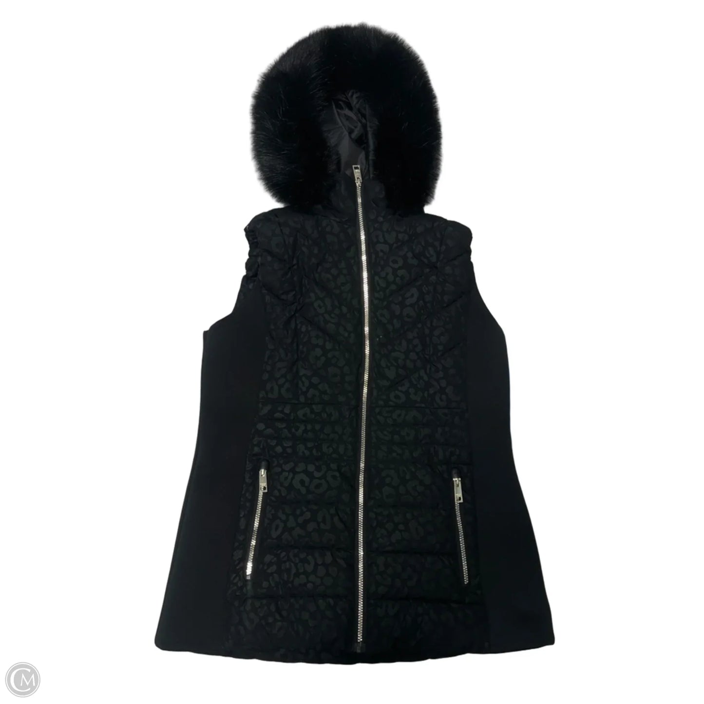 Vest Designer By Michael Kors In Black, Size: L