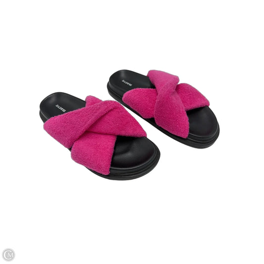 Sandals Flats By Maeve In Black & Pink, Size: 8