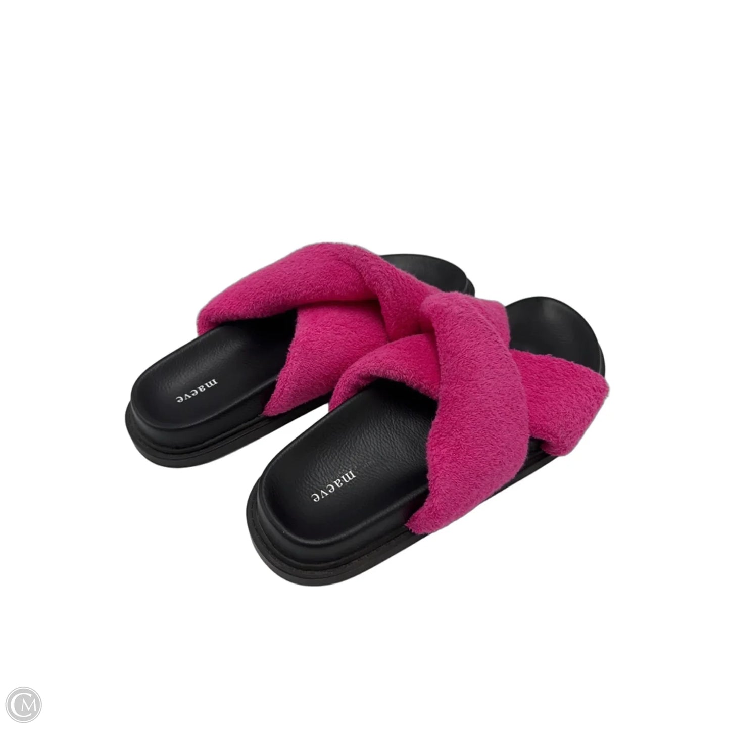 Sandals Flats By Maeve In Black & Pink, Size: 8