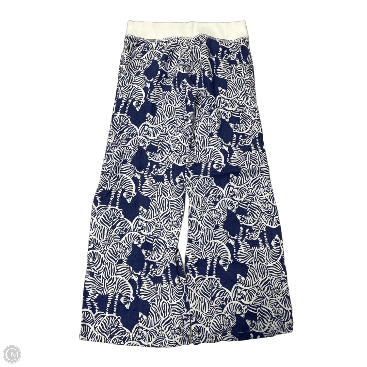 Pants Designer By Lilly Pulitzer In Blue & White, Size: M