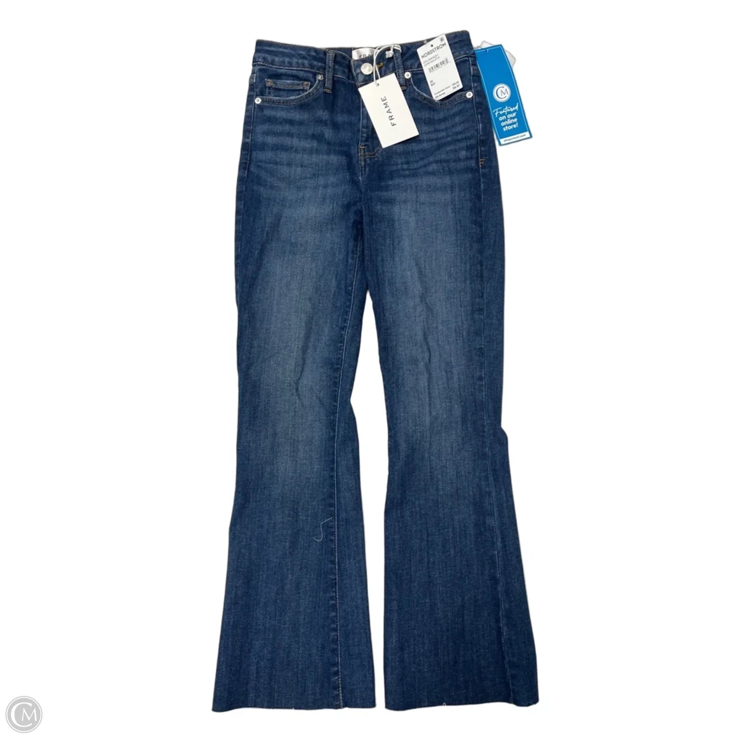 New! Jeans Cropped By Frame In Blue, Size: 2