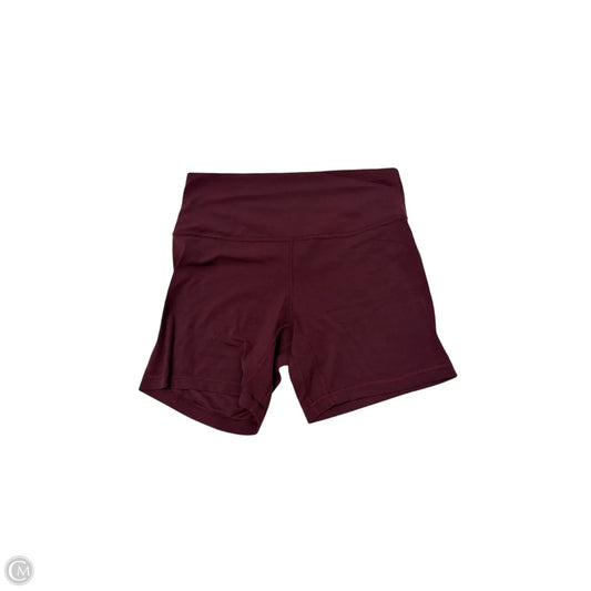 Athletic Shorts By Lululemon In Maroon, Size: M