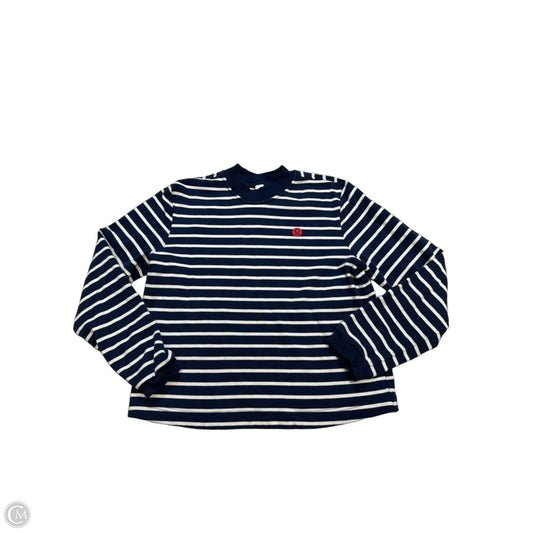 Athletic Top Long Sleeve Crewneck By Lululemon In Striped Pattern, Size: M