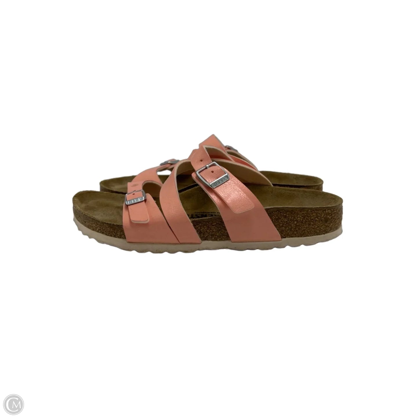Sandals Designer By Birkenstock In Pink, Size: 7