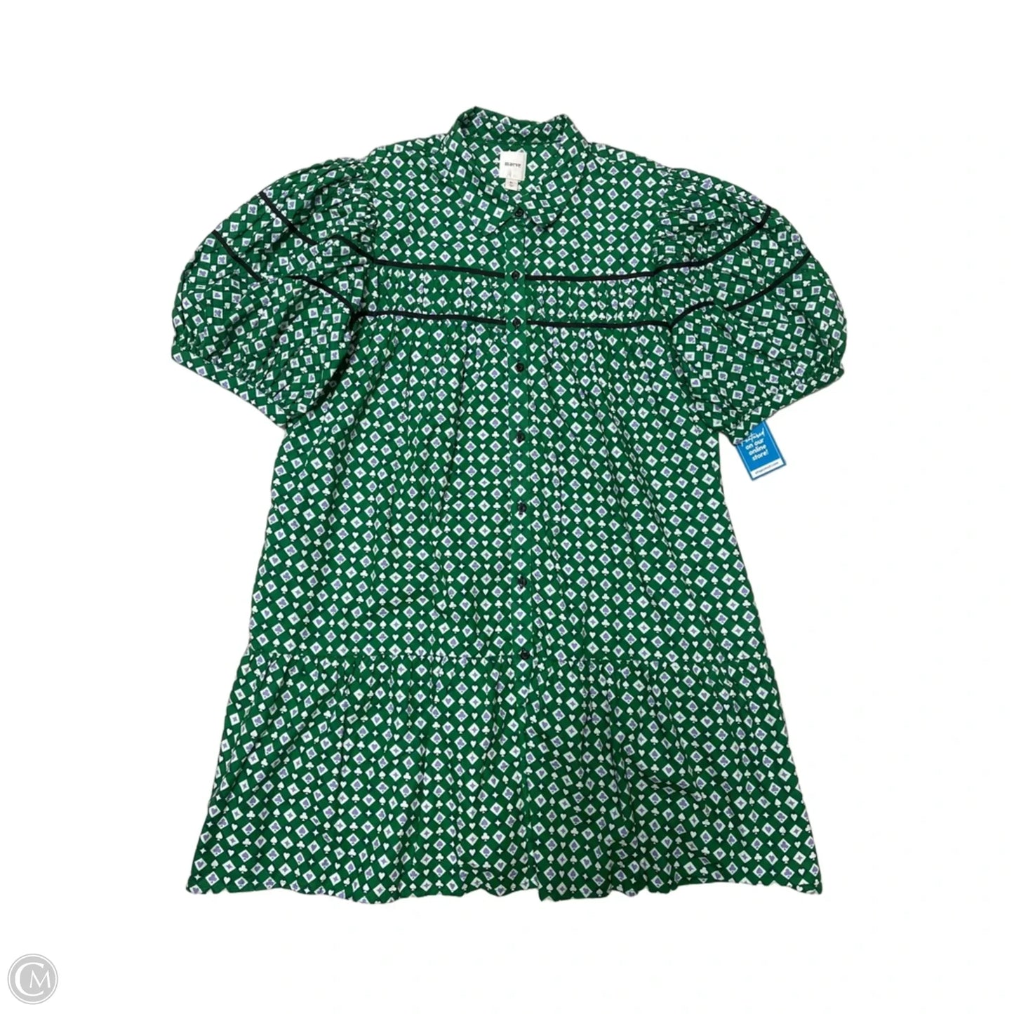 Dress Casual Short By Maeve In Green, Size: Xl