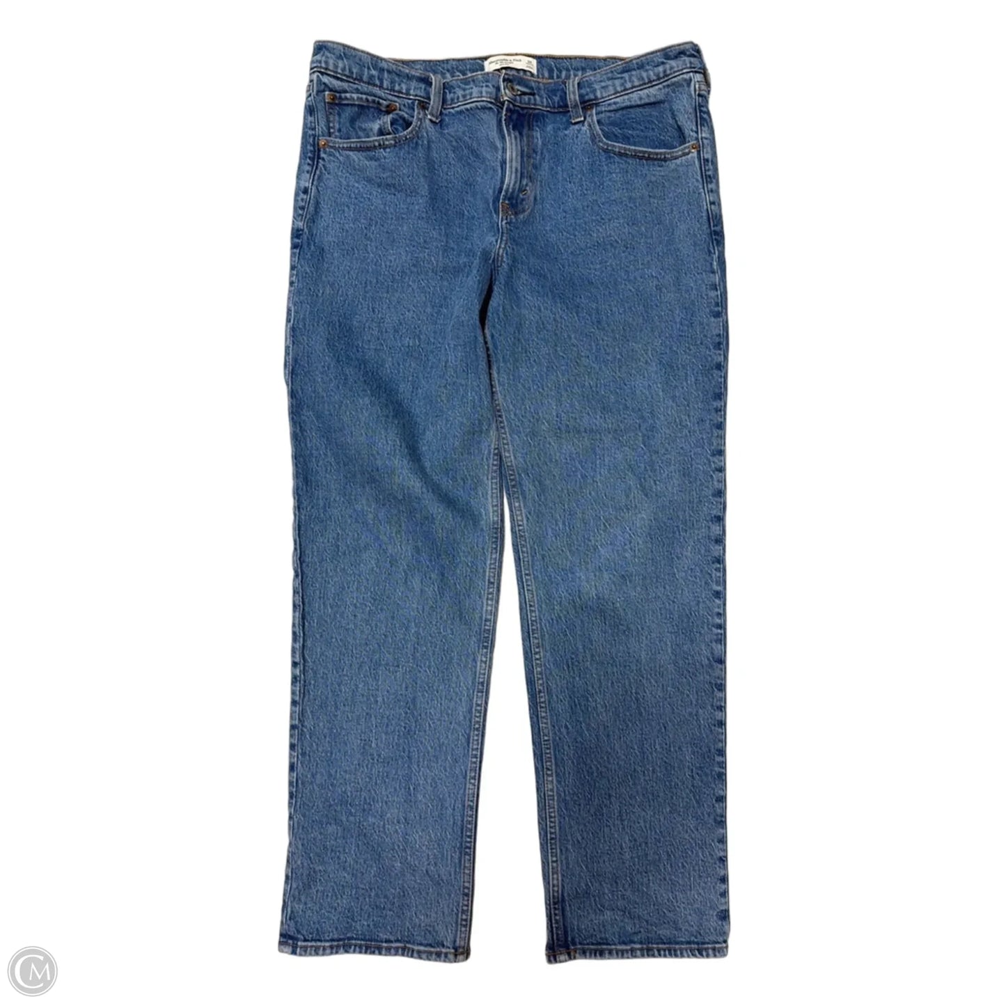 Jeans Straight By Abercrombie And Fitch In Blue, Size: 12