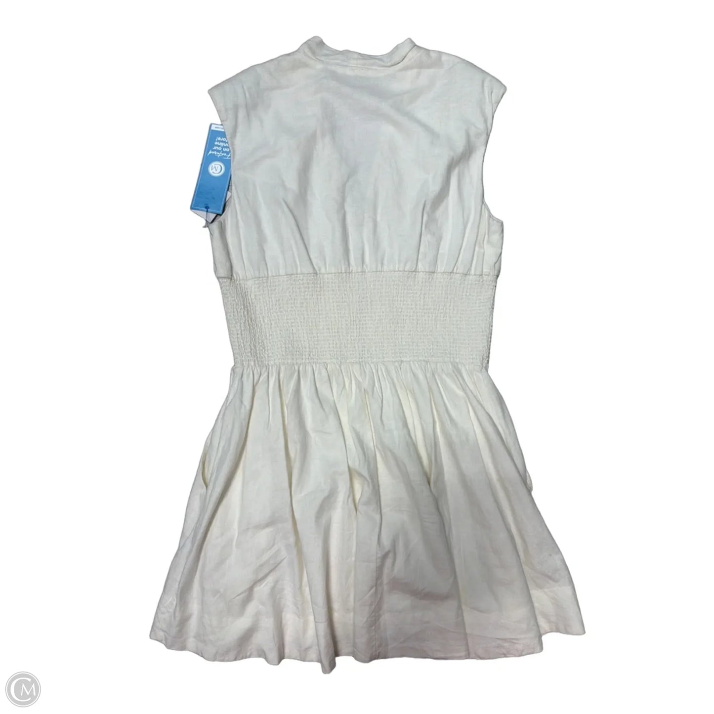 Dress Casual Short By Anthropologie In Cream, Size: L