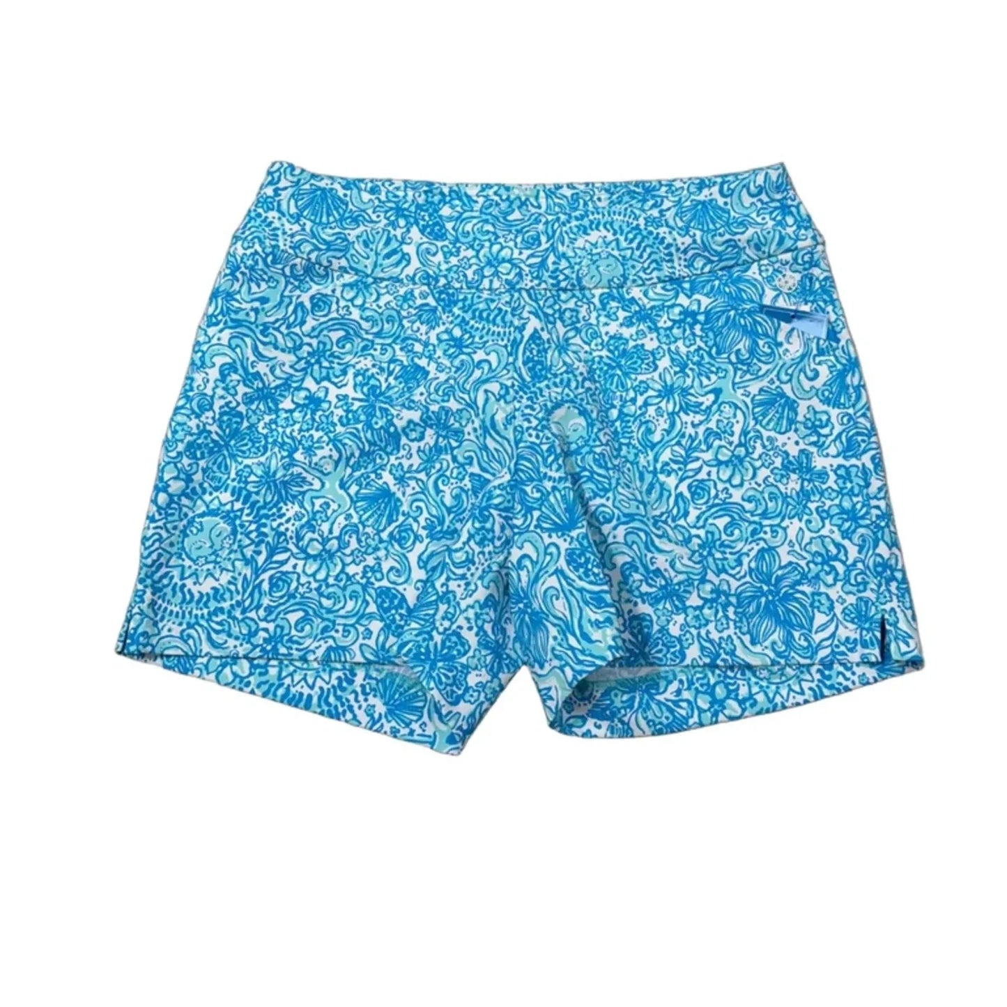 Shorts Designer By Lilly Pulitzer In Blue & White, Size: 12