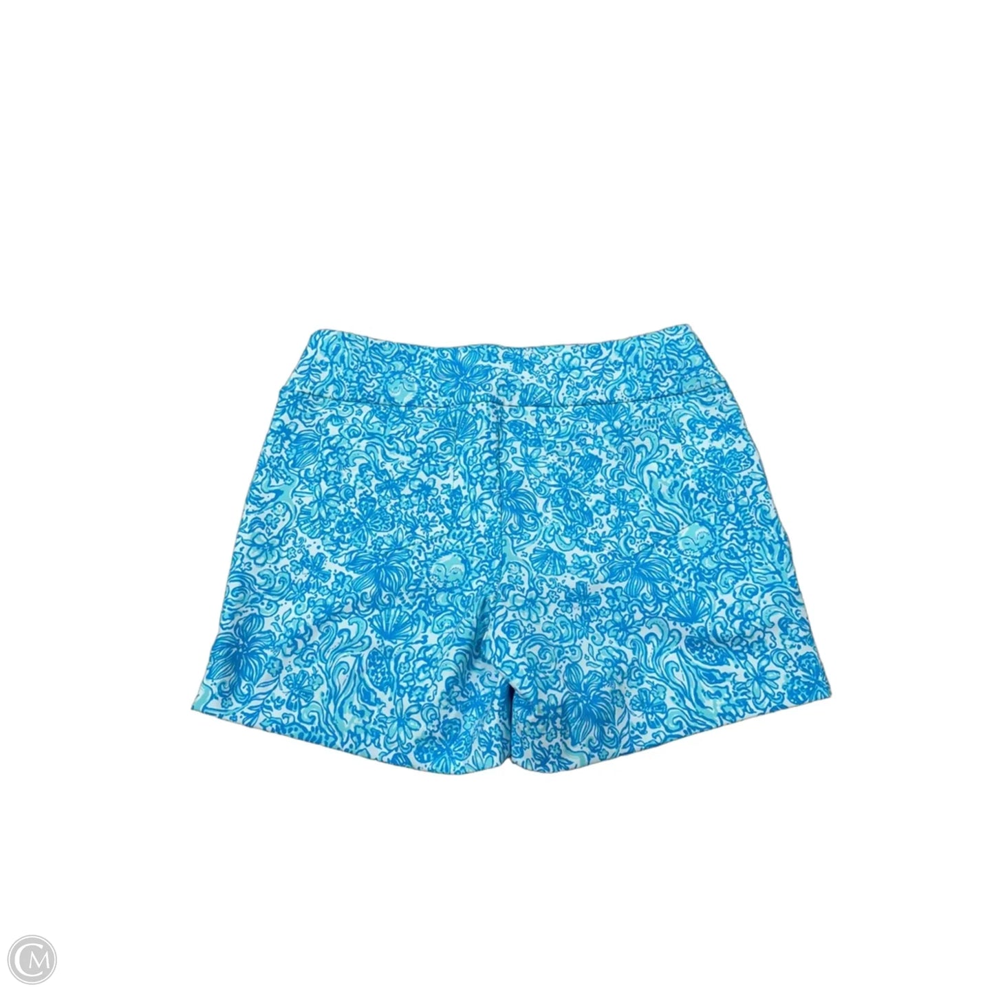 Shorts Designer By Lilly Pulitzer In Blue & White, Size: 12