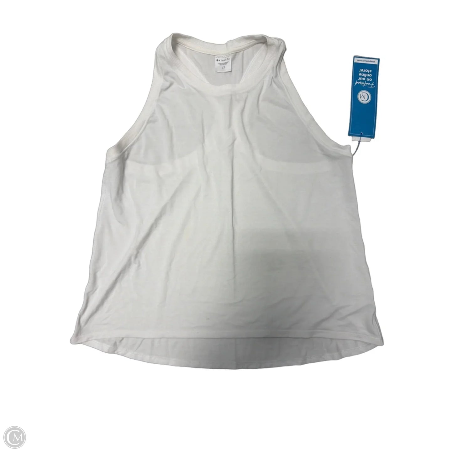 Athletic Tank Top By Athleta In White, Size: L