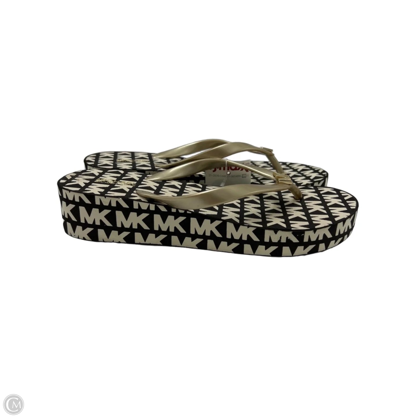 NEW! Shoes Designer By Michael Kors In Brown & White, Size: 8